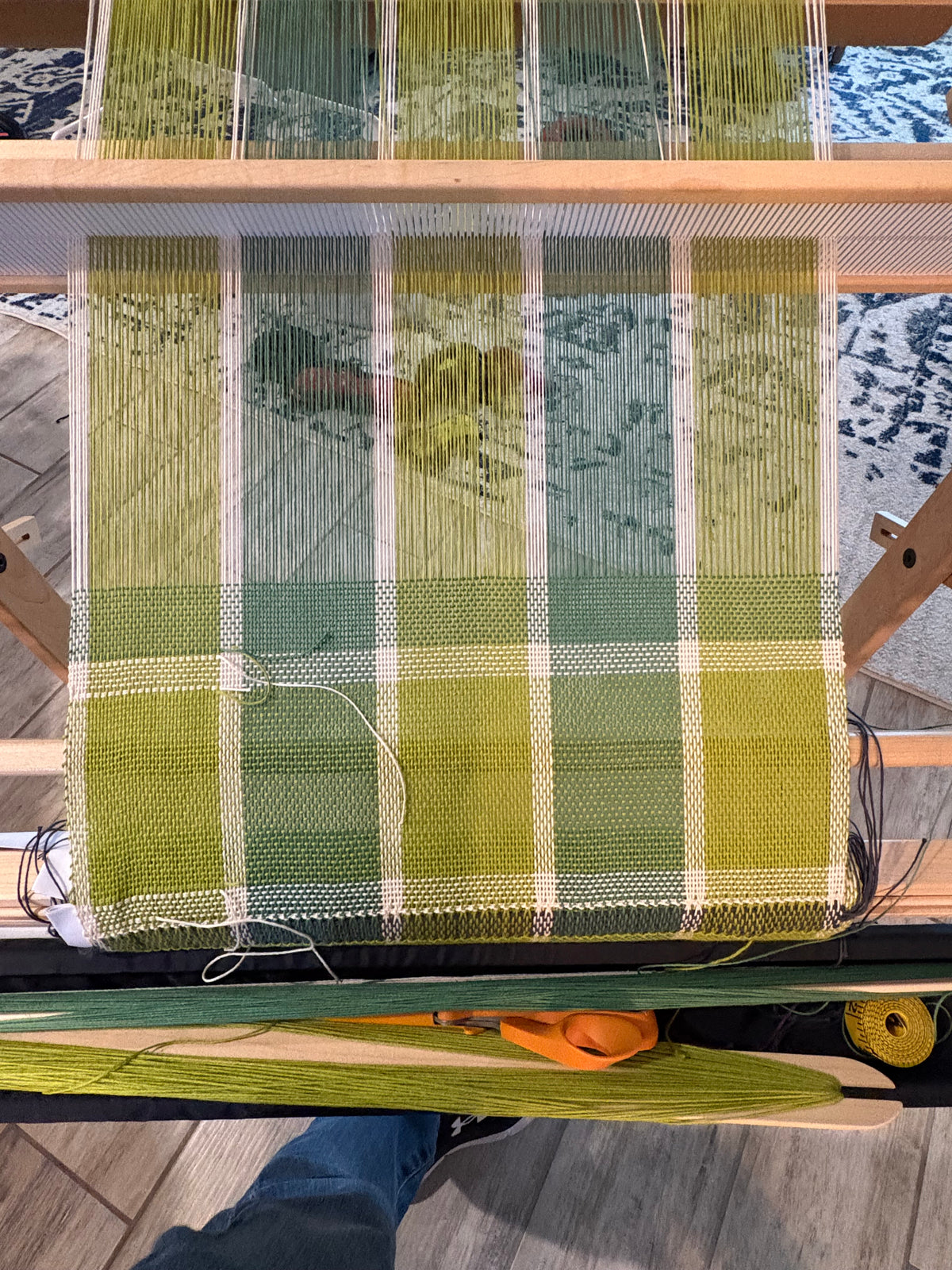 Lime and Sage Green Dish Towels