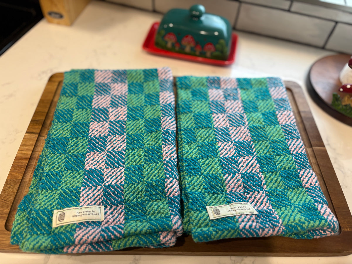 Bubblegum Organic USA Cotton Kitchen Handtowel