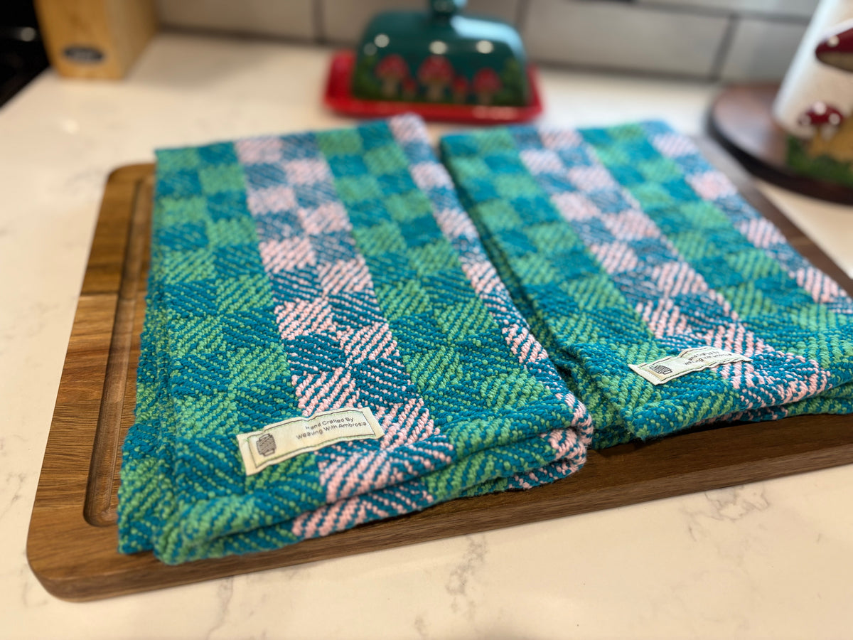 Bubblegum Organic USA Cotton Kitchen Handtowel