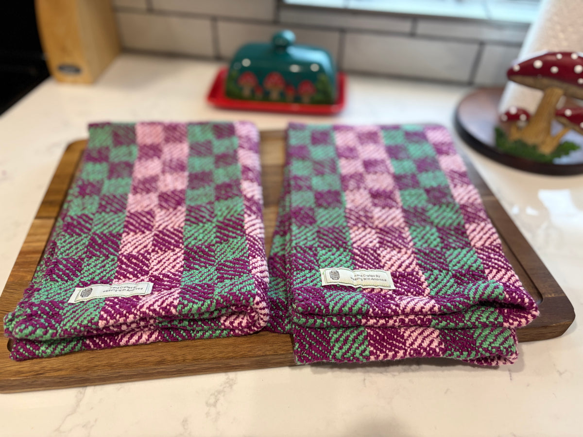Bubblegum Organic USA Cotton Kitchen Handtowel