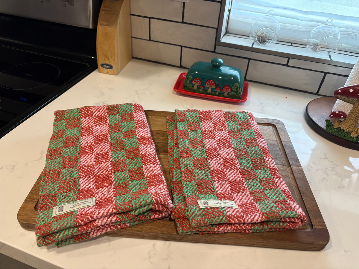 Bubblegum Organic USA Cotton Kitchen Handtowel