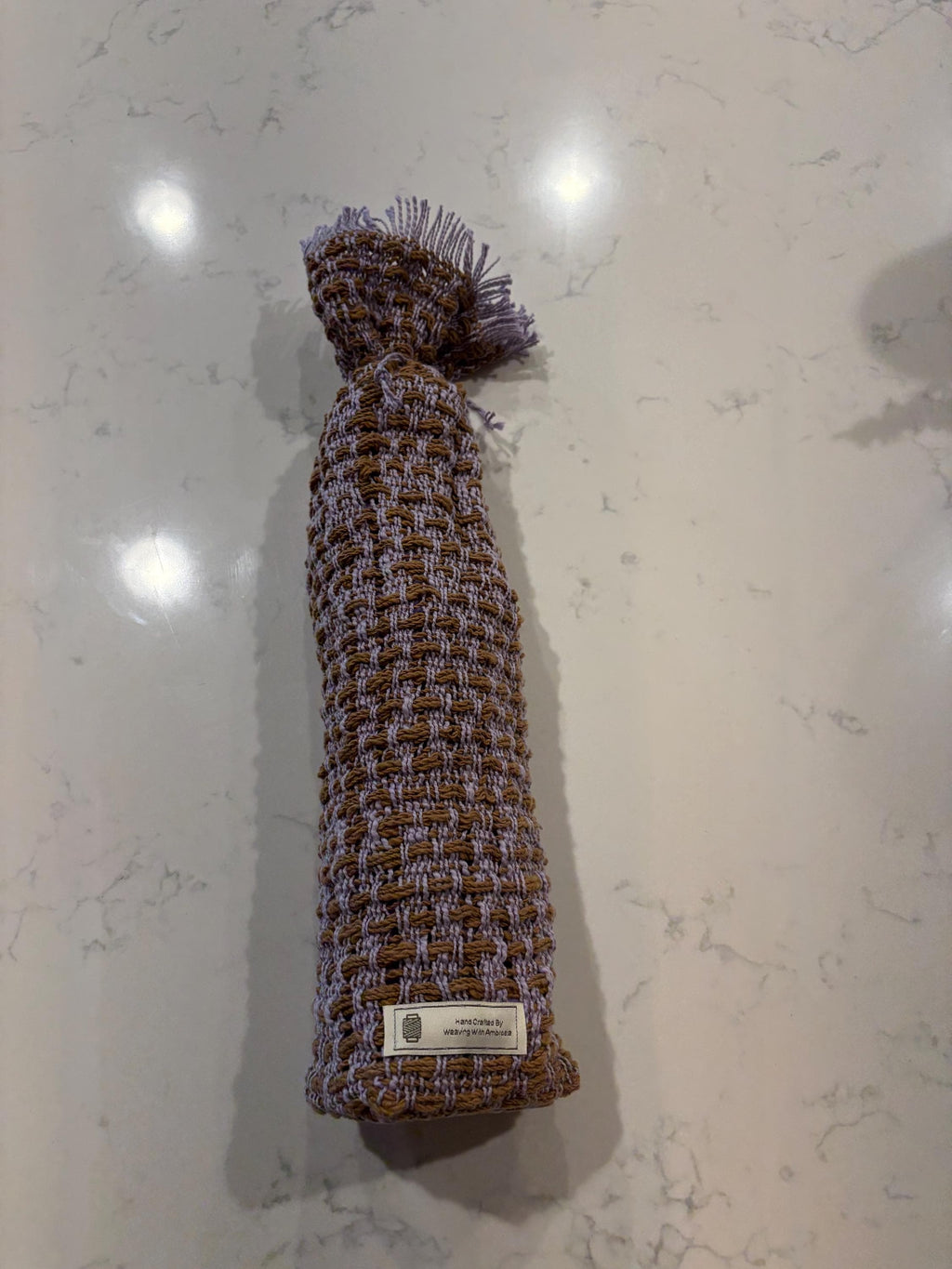 Bottle Bag Drawstring Rustic Farmhouse