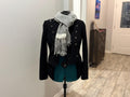 Hand-spun Wool Scarf, Handwoven Textured Dueling Gray