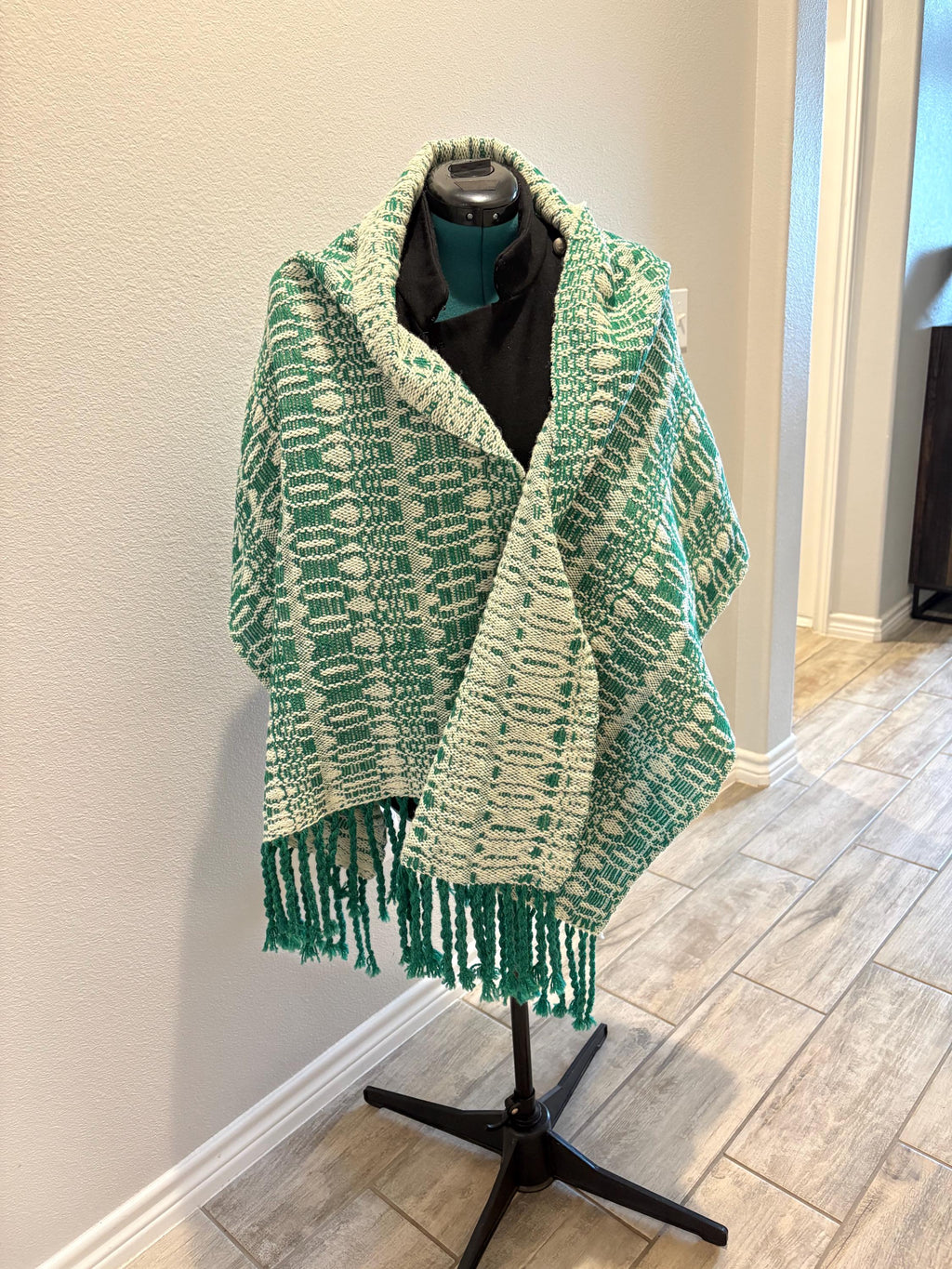 Wool Shawl Winter Forest.