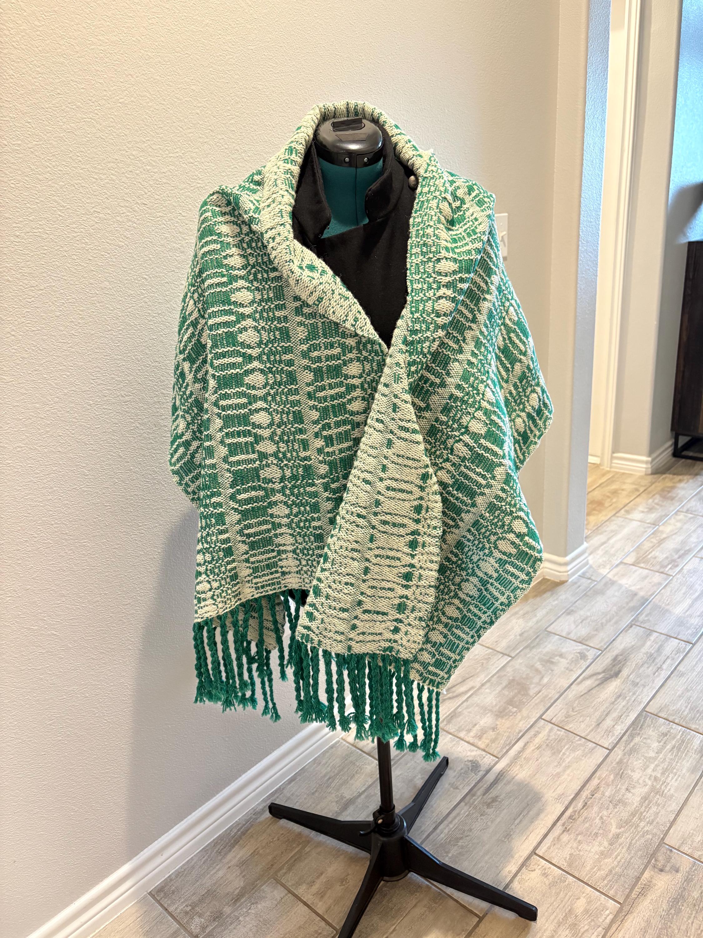 Wool Shawl Winter Forest.