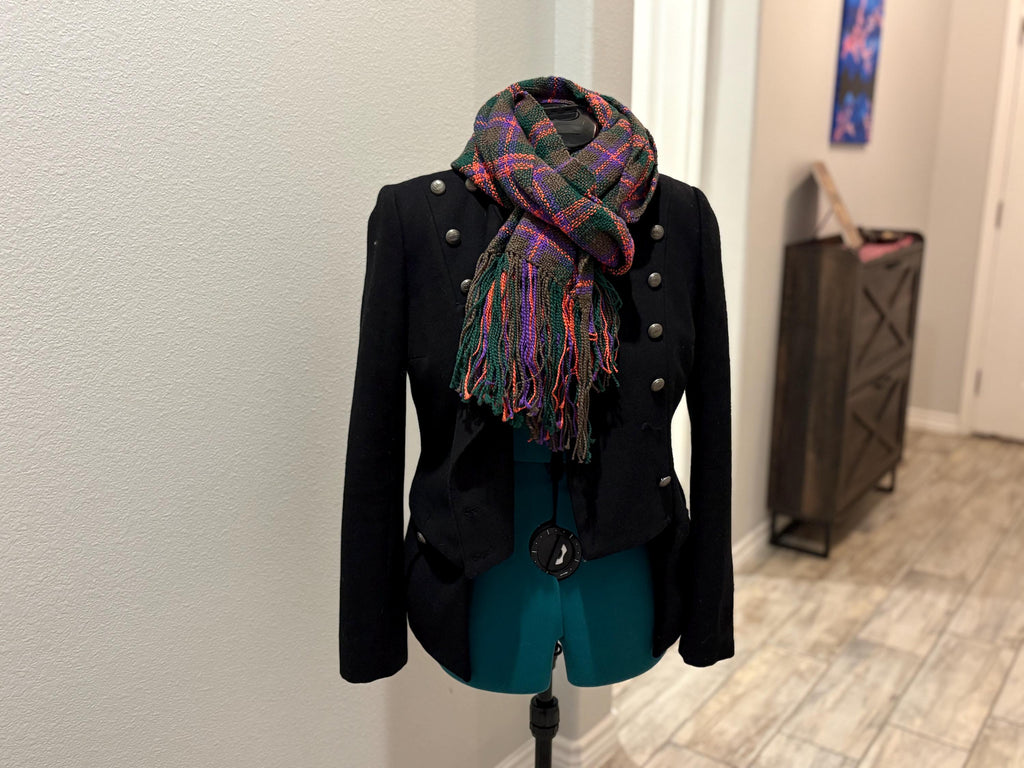 Wrap Scarf Plaid Fall Halloween