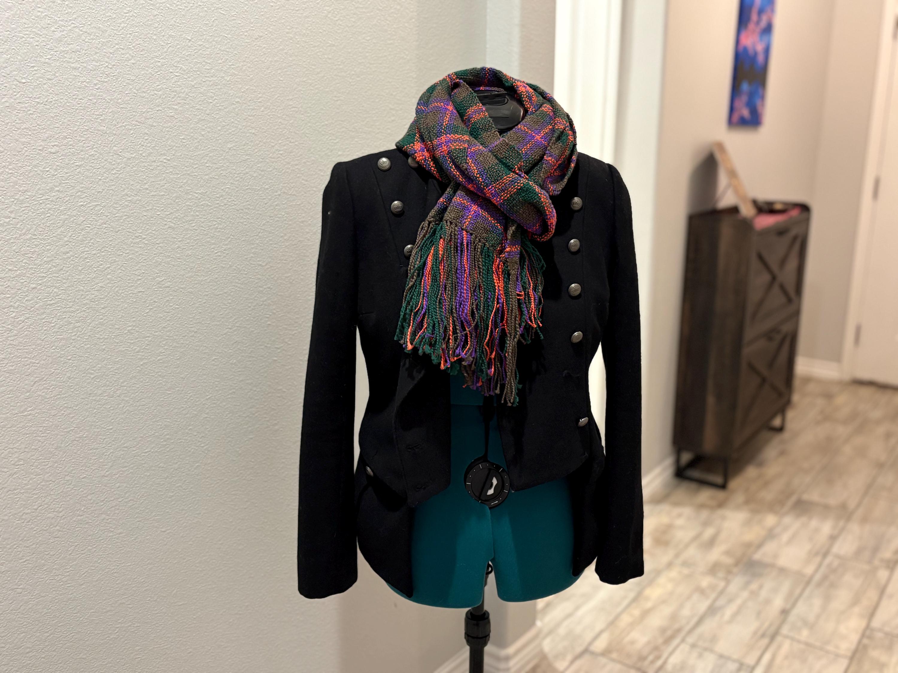 Wrap Scarf Plaid Fall Halloween