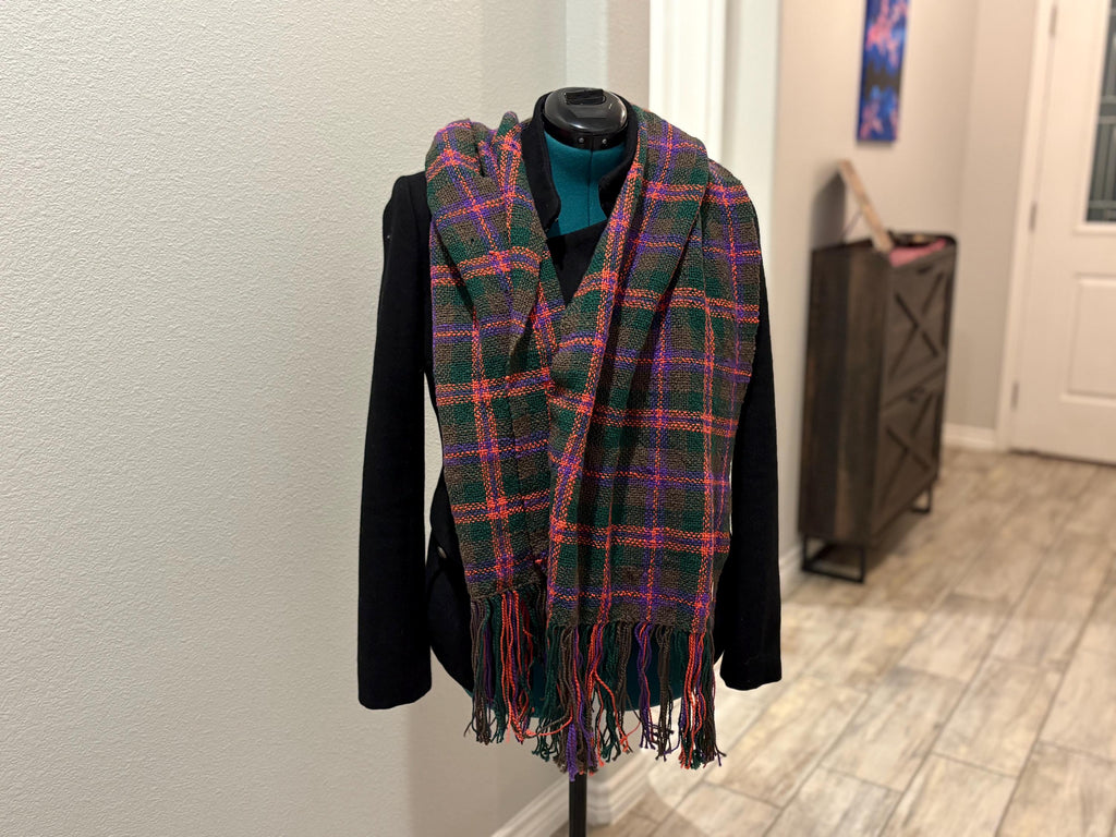 Wrap Scarf Plaid Fall Halloween