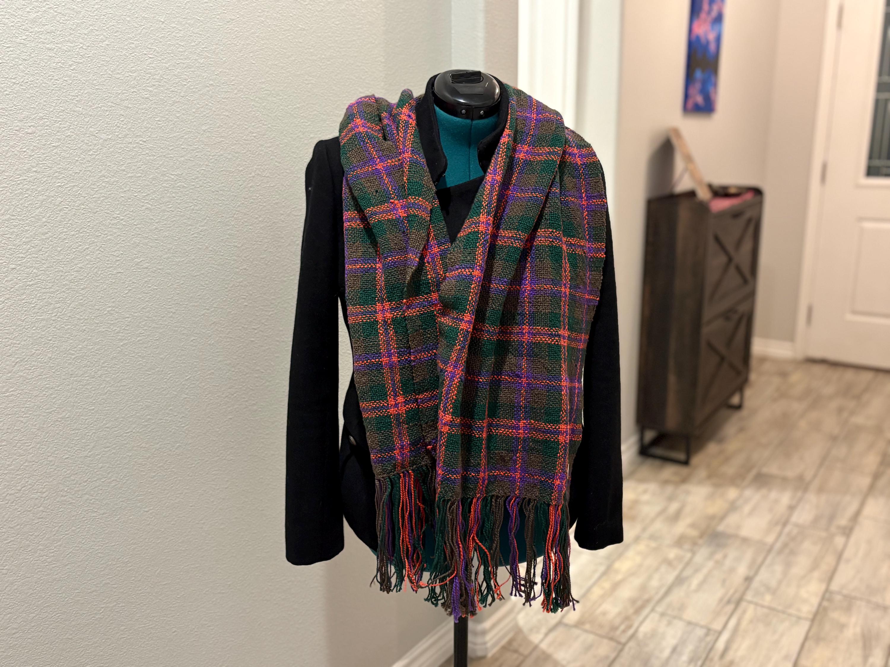 Wrap Scarf Plaid Fall Halloween