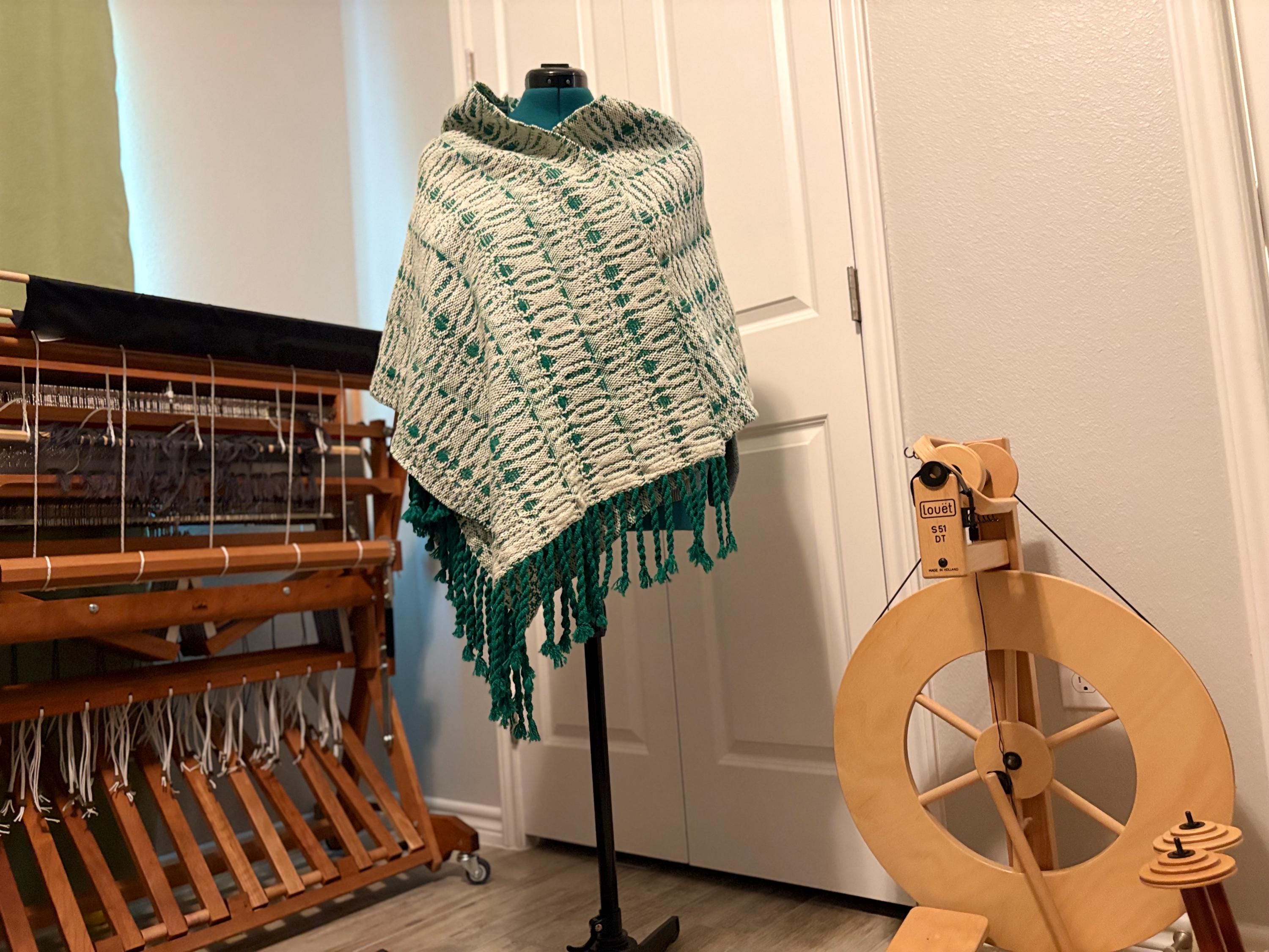 Wool Shawl Winter Forest.