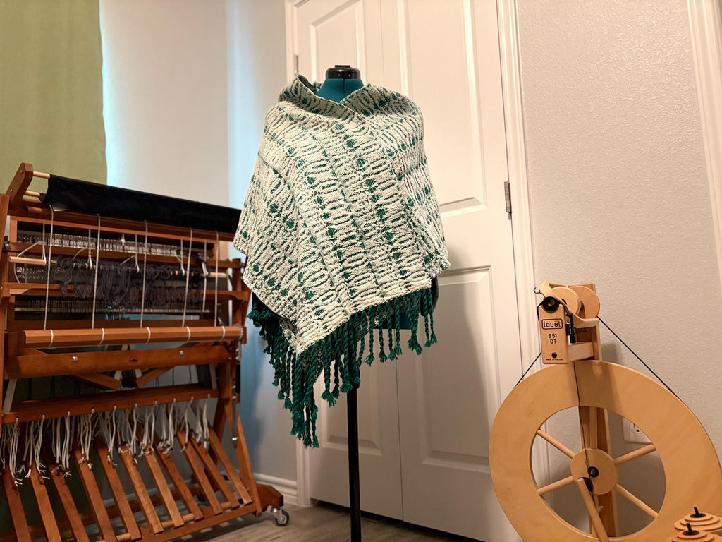 Wool Shawl Winter Forest.