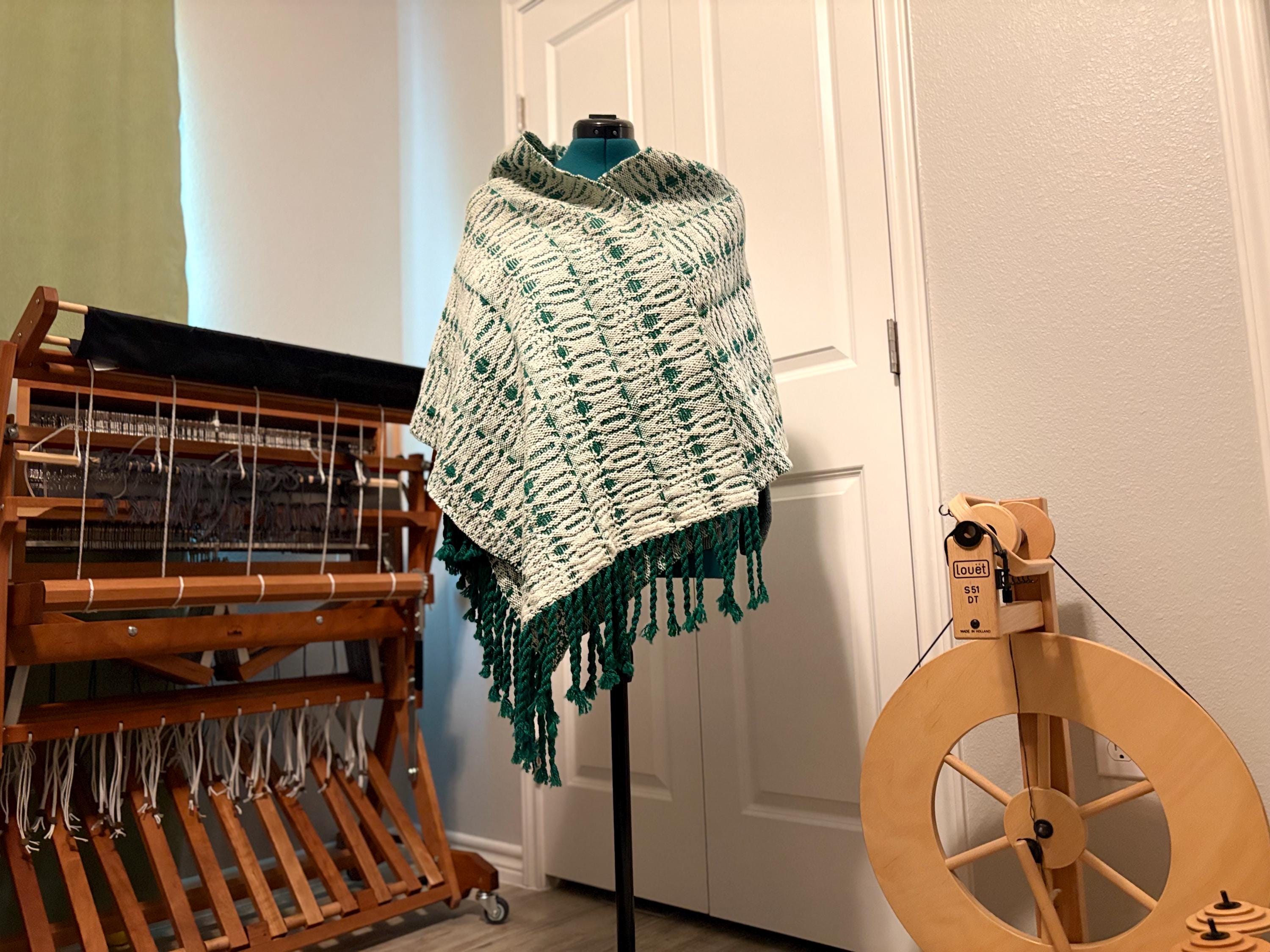 Wool Shawl Winter Forest.