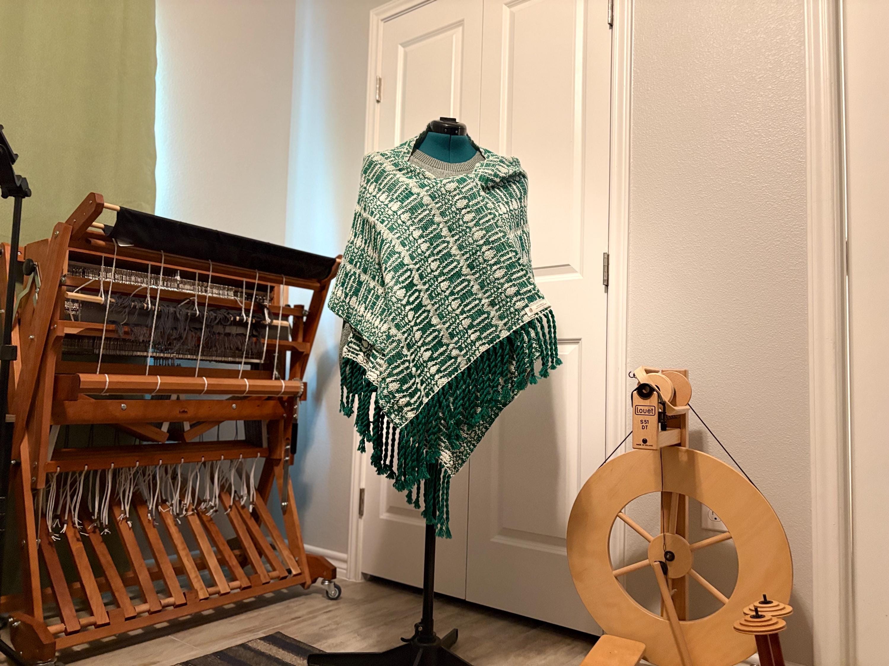 Wool Shawl Winter Forest.