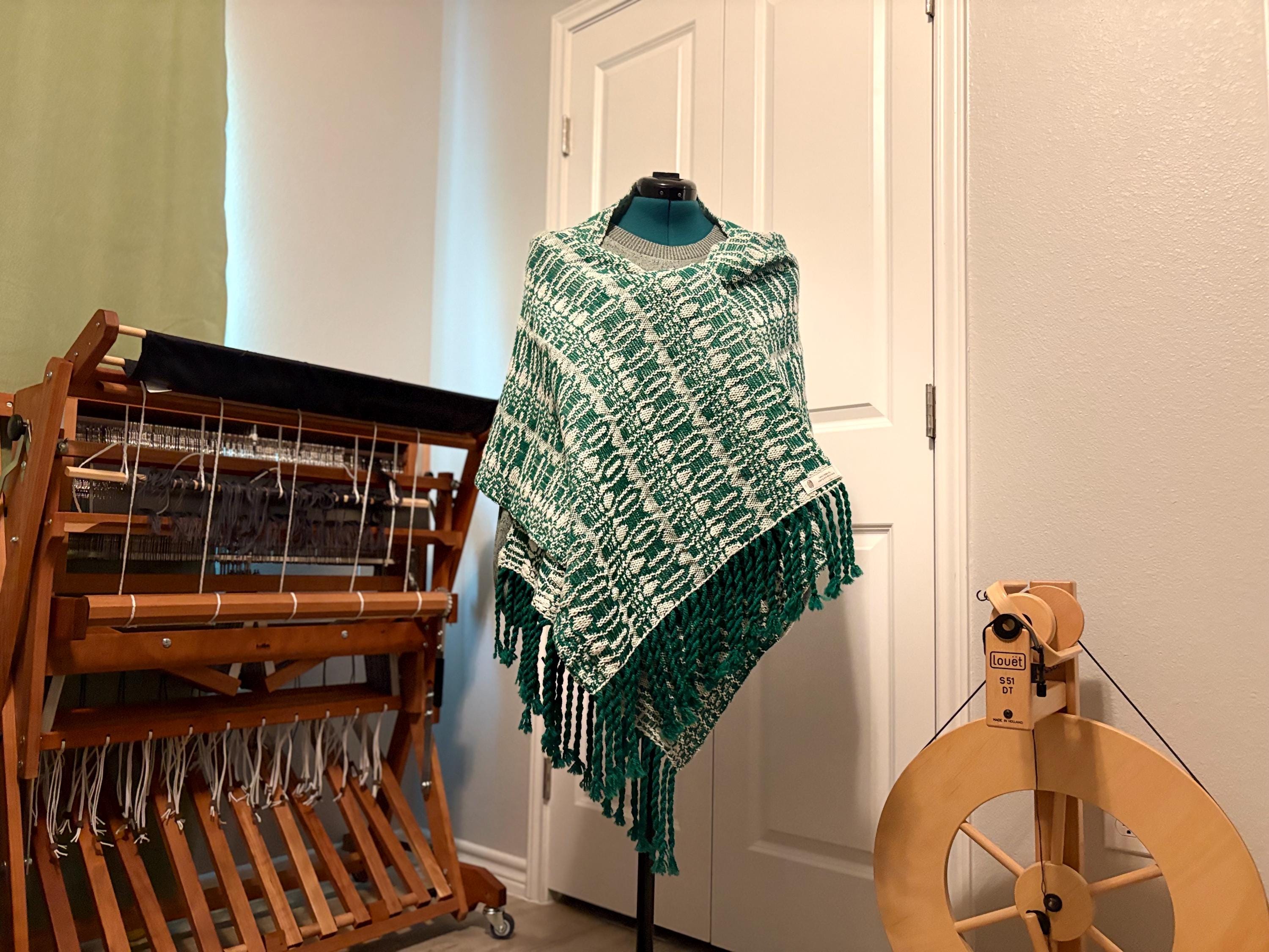 Wool Shawl Winter Forest.