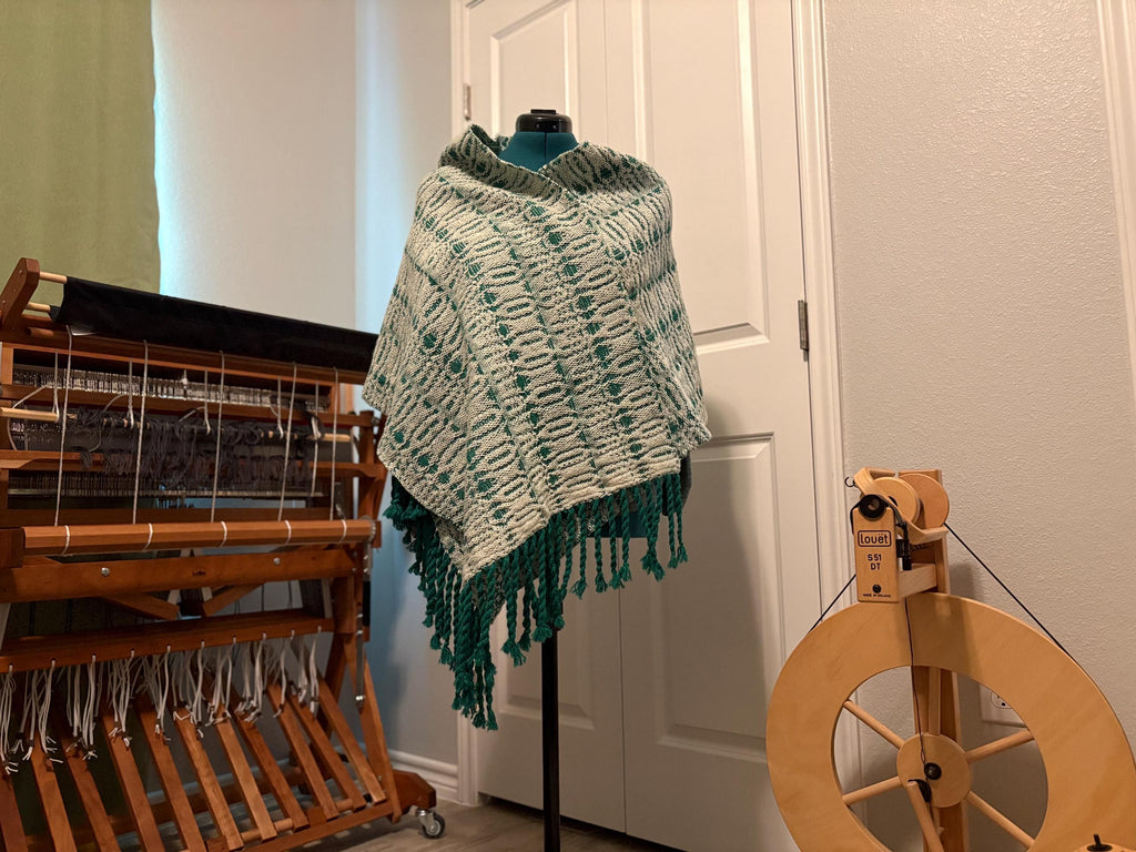 Wool Shawl Winter Forest.