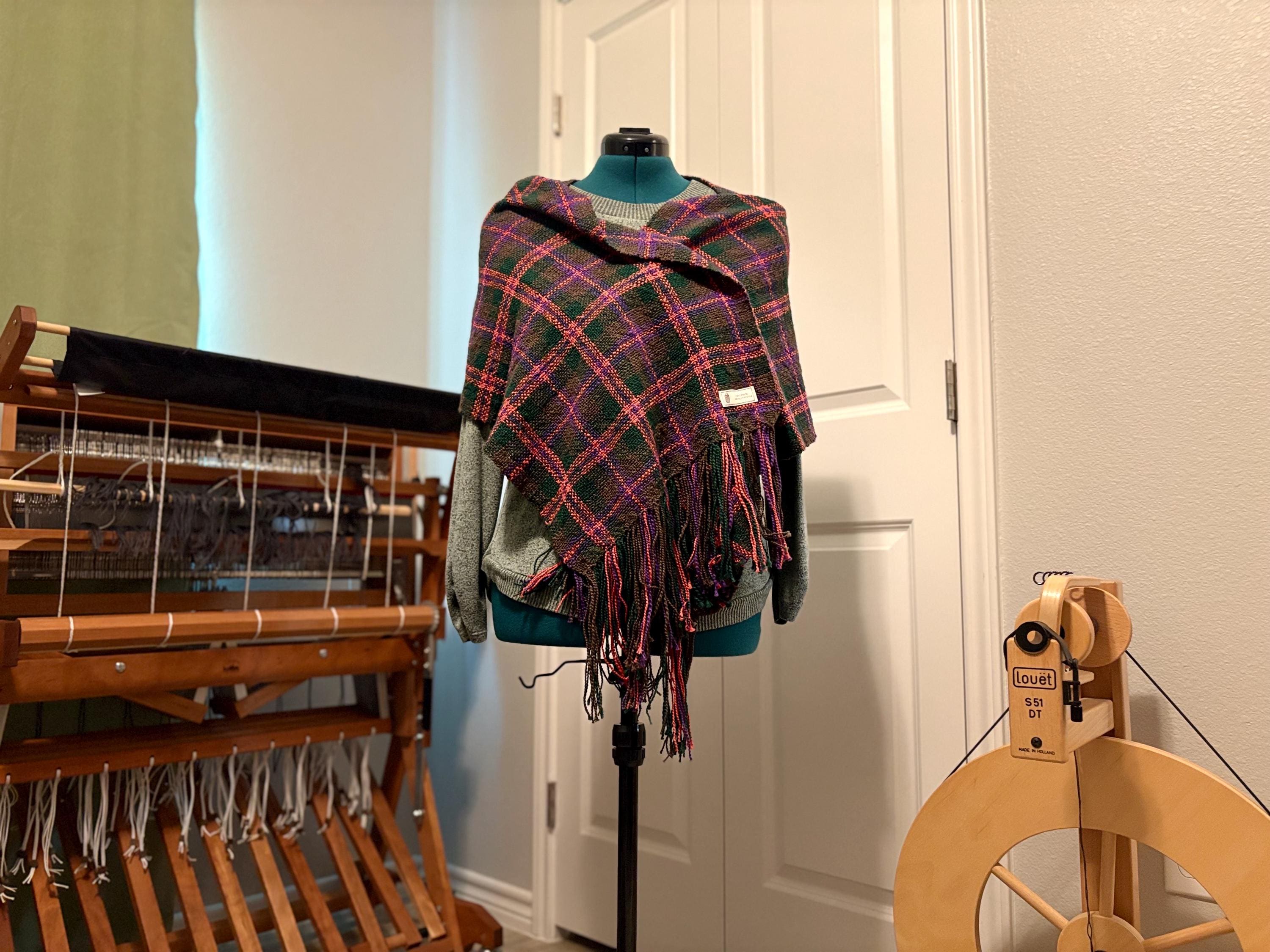 Wrap Scarf Plaid Fall Halloween
