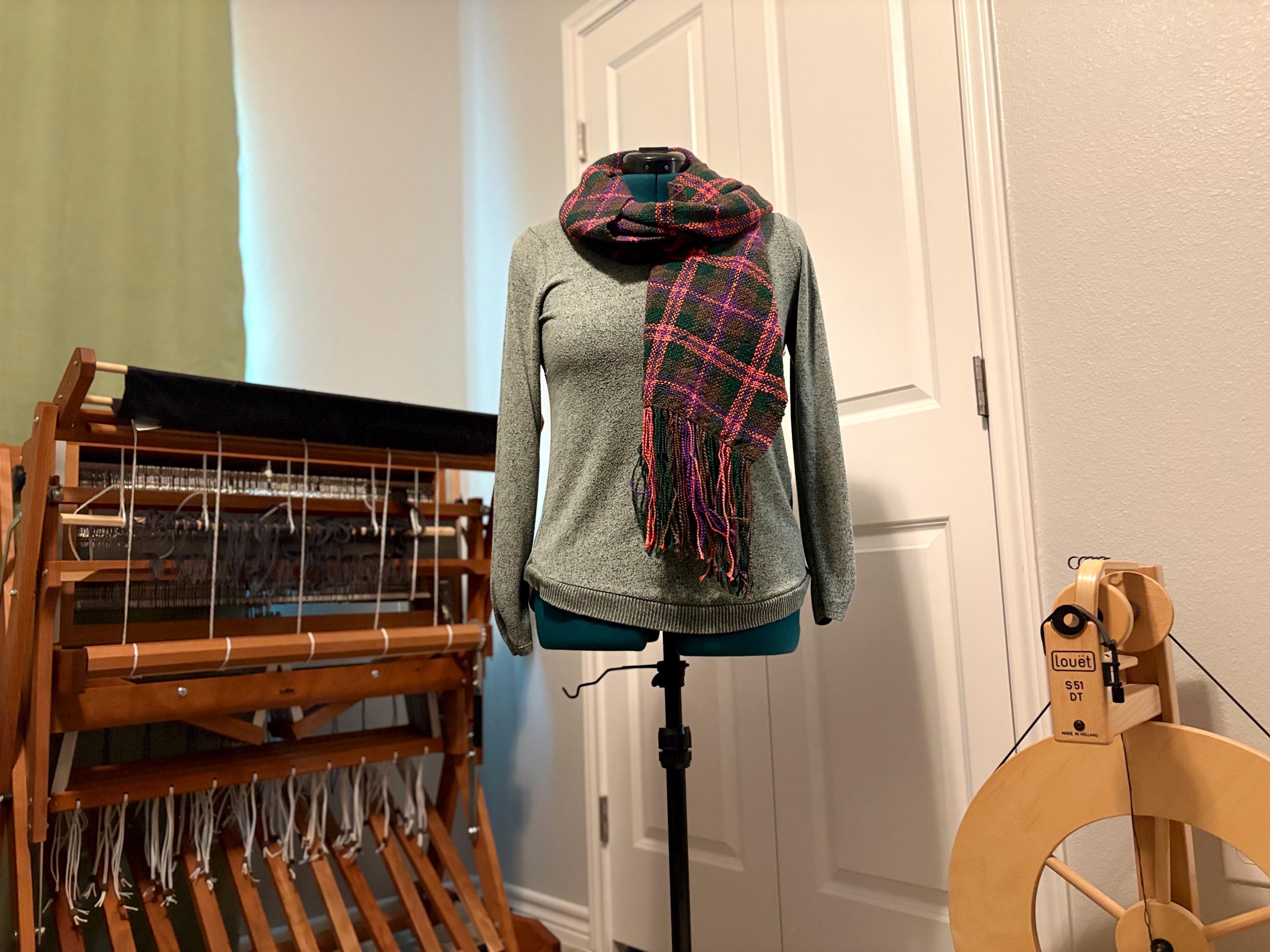 Wrap Scarf Plaid Fall Halloween